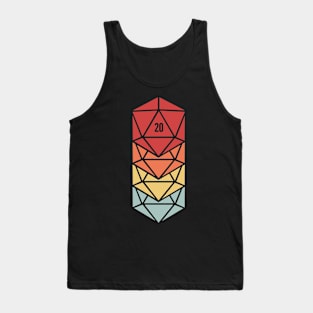 Retro d20 | Roleplaying Board Game Dice Tank Top